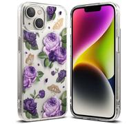 Coque blindée avec cadre en gel pour iPhone 14 Plus Fusion Design Violet Rose