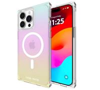 CASE-MATE BLOX Coque pour iPhone 15 Pro Max - Arc-en-Ciel irisé [Protection Contre Les Chutes de 3,7 m] [Compatible avec MagSafe] - Coque magnétique avec Bords carrés pour iPhone 15 Pro Max 6,7",