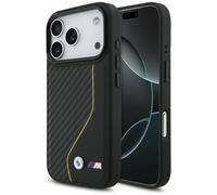 Coque BMW M Carbon Line & Logo MagSafe pour iPhone 17 Pro Jaune