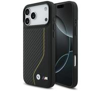 Coque BMW M Carbon Line & Logo MagSafe pour iPhone 17 Pro Rouge