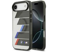 Etui BMW M IML Metal Buttons Tricolor Lines MagSafe do iPhone Air antracyt
