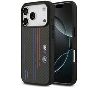 Coque BMW M Kevlar Lines & Logo MagSafe pour iPhone 17 Pro Noir