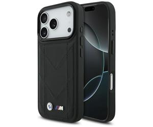 Coque BMW M Plaque Aluminium MagSafe pour iPhone 17 Pro Bleu