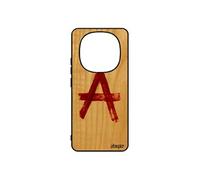 Coque bois 14 Pro+ Plus 5G /Redmi Note 14 pro silicone anarchie symbole 4G noir metal graffiti graff punk mur urbain design pour Xiaomi