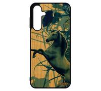 Coque Bois A16 4g 5g Silicone Cheval Mobile Poney Equitation Bleu Feuilles Tpu Poulain Animaux Design Made In France Pour Samsung Galaxy