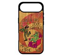 Coque Bois Humour J'peux Pas J'dois Garder Ma Licorne Pour Iphone 17 Air Silicone Bande Dessinée Etui Texte Jpeux Poney Case Je De