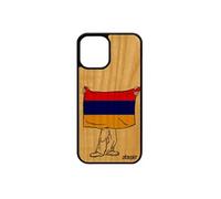 Coque bois iPhone 12 mini silicone drapeau armenie armenien TPU 64 Go 4G motif antichoc coupe d'europe basket