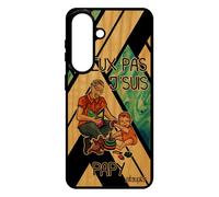 Coque Bois j'peux Pas j'suis Papy pour S26+ Plus Silicone Drole Comique BD Je Bleu Design Humour Grand Pere jpeux 4G pour Samsung Galaxy