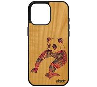 Coque Bois Panda Pour Apple Iphone 16 Pro Max Silicone Animaux 512 Go Telephone Etui Multicolore Azteque Motif Dessin Personnalisé Housse