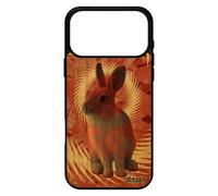 Coque Bois Pour Iphone 17 Pro Max Silicone Lapin Mandala Dessin Texture De Paques 4g De Protection Animaux Design Joli Animal Nain