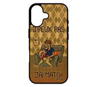 Coque Bois Pour Iphone 17 Silicone J'peux Pas J'ai Match Je Drole Texte Jpeux Handball Humoristique Portable Rugby Foot Humour