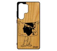 Coque Bois Pour Samsung S25 Ultra Silicone Drapeau Corse Foot Case Football Portable Basket Design Corsica Telephone Rigide De Pour Galaxy