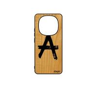 Coque bois Redmi Note 14 pro/14 Pro+ Plus 5G silicone anarchie tague peinture Homme telephone metal punk case tatouage graff pour Xiaomi