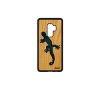 Coque bois salamandre Samsung Galaxy S9 Plus silicone boheme ethnique pas cher a