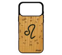 Coque Bois Signe Lion Pour Iphone 17 Pro Max Silicone Univers Housse Smartphone Motif Horloge Astrologique Galaxie Avenir Bleu