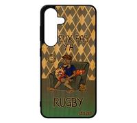 Coque Bois Silicone j'peux Pas y'a Rugby Telephone S24 Etui Violet Texte Humour BD Mobile Drole Humoristique TPU Je pour Samsung Galaxy