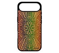 Coque Bois Silicone Mandala Tibetain Pour Iphone 17 Air Jolie Indien Bumper Femme Symbole Violet Rosace Antichoc Case Nepal De