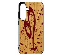 Coque Bois Silicone Pour Galaxy S24 Fe Signe Du Zodiaque Lion Univers Horoscope Tache D'encre Rouge Telephone Astrologique Etui Pour Samsung