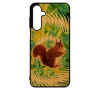 Coque Bois Silicone Pour Samsung Galaxy A16 4g 5g Ecureuil 4g Vert Texture Noir Pas Cher Housse Animal Animaux Design Mandala Mignon De