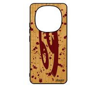 Coque Bois Silicone Rigide Pour Xiaomi 14 Pro+ Plus 5g /Redmi Note 14 Pro Signe Du Zodiaque Cancer Case Portable Calligraphie Univers De