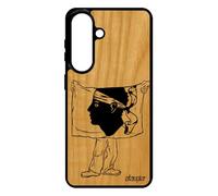 Coque Bois Silicone S26+ Plus Drapeau Corse Souple Portable Mobile Telephone Basket de Protection Foot Cover Corsica pour Samsung Galaxy