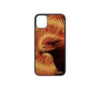 Coque bois veritable iPhone 11 pro silicone aigle telephone design pas cher mandala animaux animal noir texture 128 Go oiseau
