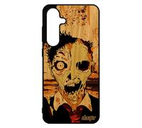 Coque Bois Veritable Pour Galaxy S24 Fe Silicone Zombie Motif Marron Mort Vivant Garcon Gel Revenant 5g Horreur Apocalypse Housse Pour Samsung