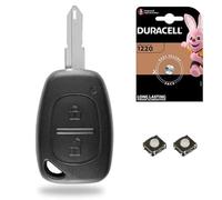 Coque/Boitier Cle Télécommande Plip pour Renault Trafic • Master • Kangoo ✚ Switch ✚ Pile CR1220 - Kit iRace Keys®