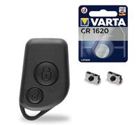Coque / Boitier de Télécommande Compatible avec Clé Plip Saxo Citroen | 2 Connecteurs Switch | Pile CR1620 - Kit iRace Keys®