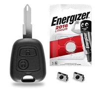 Coque Boitier pour Télécommande Clé Plip Peugeot 106 206 306 107 207 ✚ Pile CR2016 Energizer - Kit iRace Keys®