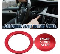Coque Bouton Démarrage Moteur, Autocollant De Commutateur D'Allumage Du Démarreur, Garniture De Bouton D'Allumage Rouge Pour Toyota Alphard 30 Series, 1 Ensemble