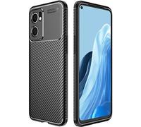 Coque brossée noire pour Oppo Find X5 Lite 6,43 pouces Carbon Fiber Antichoc