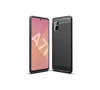 Coque brossée noire Samsung Galaxy A71 / A71 5G Carbon Fiber Antichoc - Accessoires Pochette Nouvel Galaxy
