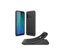 Coque brossée noire Xiaomi Redmi Note 8T Carbon Fiber Antichoc - Accessoires Pochette Case Nouvel Redmi Note 8T 2019