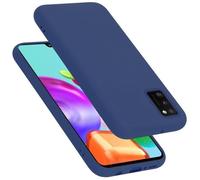 Coque pour Samsung Galaxy A41 Housse en LIQUID BLUE Etui Case Cover Protection en Silicone TPU telephone portable