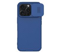 Coque Camshield Pro Coulissant Pour Iphone 16 Pro Max Ultra Élégant Nillkin Bleu