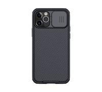 Coque CamShield Pro pour iPhone 12 et 12 Pro avec Cache Caméra Coulissant Noir