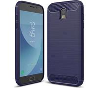 Coque Carbon Shield TPU pour Sony Xperia XA3 - Bleu foncé KP26699