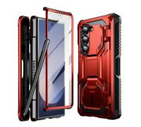 Coque Carbone pour Samsung Z Fold 6 - I-BLASON - Protection Intégrale Antichoc - Rouge