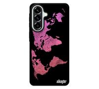 Coque Carte Monde Antichoc A57 5G Silicone Motif Housse geographie Globe planete Terre Pays Jolie Design alu Atlas de pour Samsung Galaxy