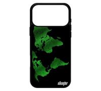 Coque Carte Monde pour iPhone 17 Pro Max Silicone Original Mobile Texture planete Pays Motif Globe Terre Portable Atlas Vert TPU de