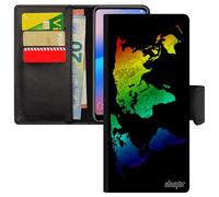 Coque Carte Monde Pour Samsung S24 Ultra Orange Telephone Motif Original Pays Pochette Pas Cher Design Globe Texture Noir 4g Galaxy