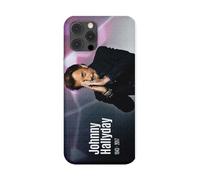 Coque Case Transparente Design Antichoc pour Apple Iphone, imprimée avec Un Design Hommage Johnny Hallyday (iPhone 13 Pro)