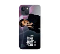 Coque Case Transparente Design Antichoc pour Apple Iphone, imprimée avec Un Design Hommage Johnny Hallyday (iPhone 13)