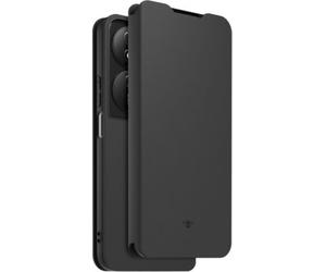 Coque CASR Honor 90 smart folio noir + dragonne