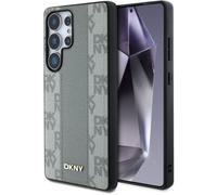 Coque - CG MOBILE - Samsung Galaxy S25 Ultra - Motif à carreaux - Cuir écologique taupe - Compatible MagSafe