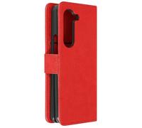 Coque - Chesterfield - Samsung Galaxy Z Fold 5 - Rouge - Étui folio - Fermeture magnétique