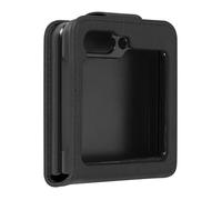 Coque Clapet - AVIZAR - Samsung Galaxy Z Flip 5 - Éco-cuir Noir - Fermeture Magnétique - Protection Complète