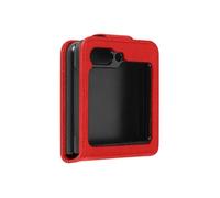 Coque Clapet pour Galaxy Z Flip 5 Languette Magnétique Chesterfield Rouge