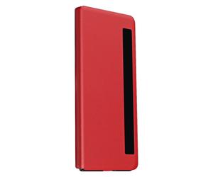 Coque clapet pour Honor Magic Vs avec Fenêtre d'affichage Support vidéo Rouge